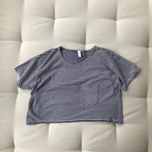 American Apparel (Original) Black & White Crop Top